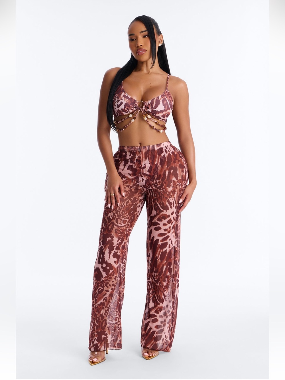 3 Piece Bikini and Pants Set